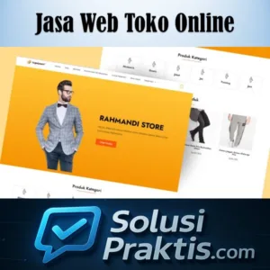jasa pembuatan website toko online – tampilan e-commerce profesional, responsif, dan siap jualan
