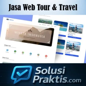 jasa pembuatan website tour and travel, tampilan website profesional untuk biro wisata dan agen travel