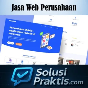 jasa pembuatan website perusahaan, tampilan profesional dan elegan untuk bisnis korporat
