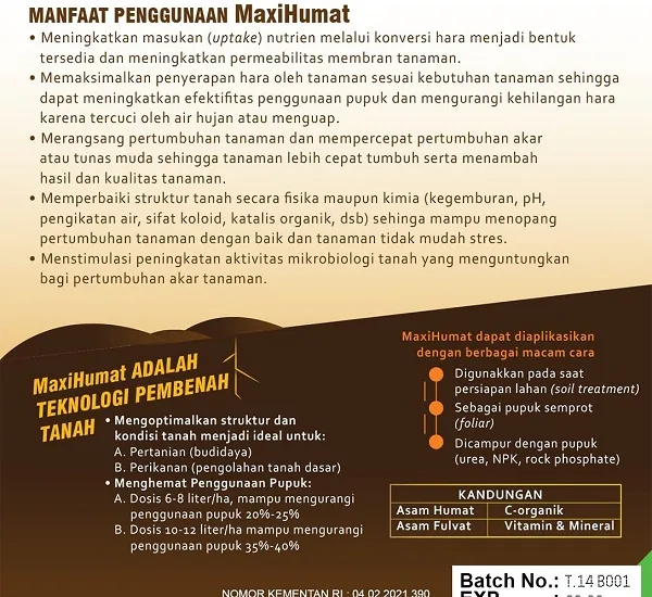 tanaman yang mengandung asam humat