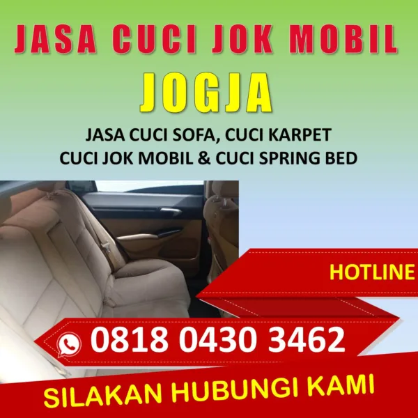 Jasa Cuci Jok Mobil Terdekat Jogja Sleman Gunung Kidul